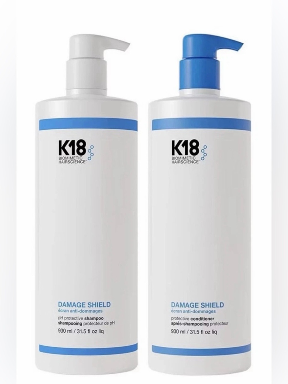K18 Damage Shield Protective Shampoo & Conditioner Liters